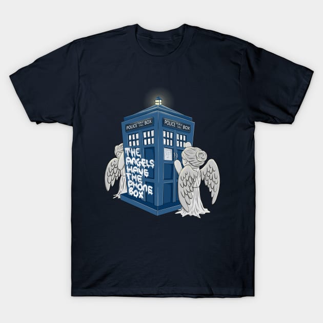 The Angels have the Phone Box T-Shirt by InkItOut